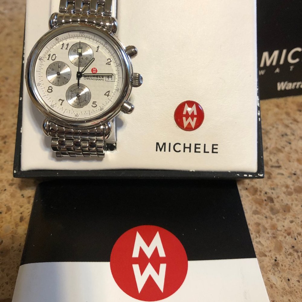New Michele Analog Quartz 1/20 Second Chronograph - Picture 3 of 11